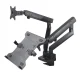 Maclean MC-813 Desk Mount for Monitor and Laptop, 17\"-32\", 2x8kg