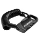Rockbros 32120010003 RBK6N Combination Bike & Helmet Lock, 120 cm, Black