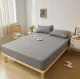 Ruhhy 180x200 cm Cotton Jersey Fitted Sheet, Grey