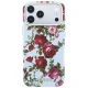 Guess Blossom Roses Print MagSafe case for iPhone 18 Pro / 17 Pro, blue