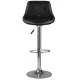 Bar Stool with Back Sofotel Nerra Adjustable for Kitchen Island, Black