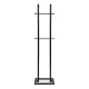 ModernHome Coat Rack Stand with 8 Hooks, 175 cm Metal Hall Tree for Entryway, black