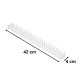 Bird Deterrent Spikes, Plastic, White, 8 pcs, 43 cm
