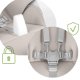 Nukido Belo Convertible High Chair with Recliner and Toy Bar, Grey