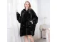 Oversized Warm Hoodie Sweatshirt Blanket with Pocket for Men and Women, Black