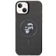 Karl Lagerfeld iPhone 15 Plus Case IML KC Glitter MagSafe, Black