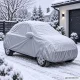 Waterproof Car Cover Tarpaulin PEVA, Size M (430 x 160 x 120 cm), Silver Grey