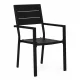 Multigarden Garden Chair Set, 2 pcs, Black