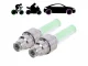 Luminous Bicycle Valve Caps with LED and Motion Sensor, 2 pcs, Green
