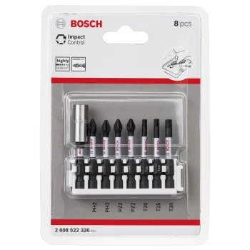 Screwdriver Bit Set Bosch Impact Control 50 mm, 8-Piece
