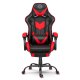 Sofotel Cerber Gaming Chair with Ergonomic Support and Footrest, Black and Red