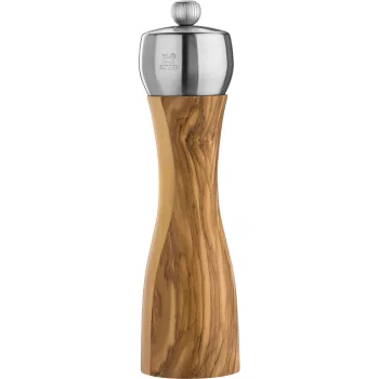 Peugeot Fidji Pepper Mill, Olive Wood and Stainless Steel