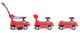 3-in-1 Ride-On Push Car with Parent Handle and Sounds, Red