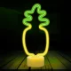 Forever Light LED Neon on Stand Pineapple, Orange/Green