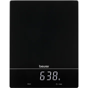 Virtuvinės svarstyklės Beurer KS 34 XL, 15 kg, juodos