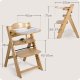 Деревянный стульчик для кормления Nukido Nelo, растущий стул для детей