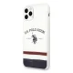 Apple iPhone 11 Pro 5.8\'\' US Polo Tricolor Pattern Collection Case Cover (USHCN58PCSTRB), White