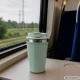 Anti-Spill Thermal Mug with Suction Cup, 380ml, Green