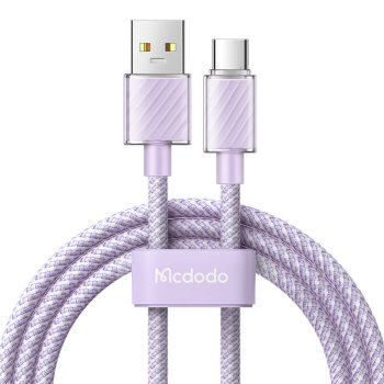 Кабель Mcdodo CA-3652 USB-A на USB-C, 100W, 1.2м, фиолетовый