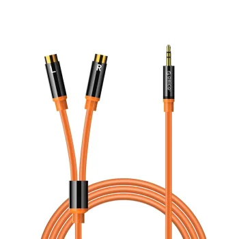 Orico AXRF Audio Cable 3.5 mm Mini Jack to 2x RCA Female 3 m, Orange