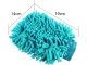 Double-Sided Microfiber Car Wash Mitt, Blue