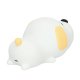 Rechargeable Silicone Puppy Night Light for Kids, Soft Touch LED Lamp, White