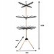 Freestanding 3-Tier Clothes Drying Rack with Rotating Design