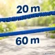 Expandable Garden Hose with Spray Gun, 20-60m, Blue