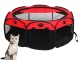 Folding Pet Playpen for Dogs and Cats 80x60cm