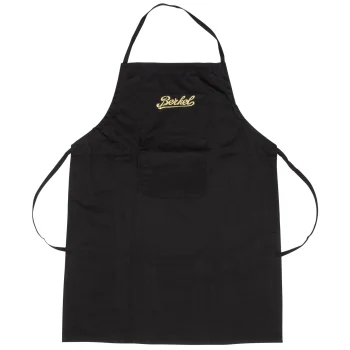 Berkel Cotton Cooking Apron with Logo Embroidery, Black