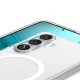 Spigen Ultra Hybrid Mag MagSafe Case for Samsung Galaxy S26, Clear and White