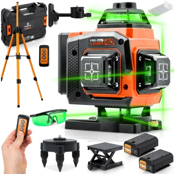 Humberg Hm-175 Cross Line Laser Level in Case with Accessories