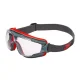 3M GoggleGear 500 GG501 Safety Goggles with Scotchgard Coating, Grey/Red