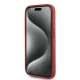 Karl Lagerfeld iPhone 15 Pro Max Case Diagonal Quilted Script, Red