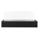 Tabletop Bio Ethanol Fireplace Smokeless Ventless Indoor Portable Fire Pit, Black
