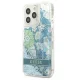 Guess Flower Liquid Glitter Case for iPhone 13 Pro / 13 Green