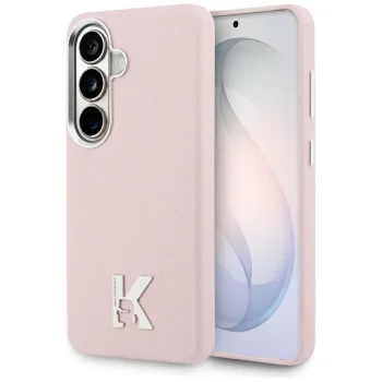 Karl Lagerfeld K Metal Logo MagSafe Case for Samsung Galaxy S26 - Pink