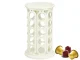 Rotating Coffee Capsule Stand, 40 Capsules, White