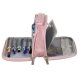 Maaleo Two-Compartment School Pencil Case, Pink