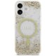 Guess iPhone 17 Case Resin Bottom Glitter MagSafe, Gold
