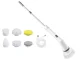 Electric Spin Scrubber Cleaning Brush with 6 Brush Heads, 110 cm