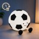 Silicone LED Night Light Football, RGB, USB-C, White/Black
