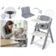 Nukido Nelo Wooden High Chair, Adjustable Grow with Me Chair for Babies and Toddlers