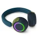 Philips TAK4200CT/00 Wireless On-Ear Headphones for Children, Blue/Green