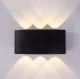Outdoor Wall Lamp, Up/Down LED, 6W, Black