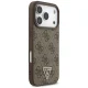 Guess iPhone 17 Pro Case 4G Strap Triangle Logo MagSafe, Brown