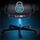 Gaming Chair with Footrest Ergonomic Swivel Lokar Sofotel