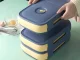 Egg Storage Container for Fridge, Blue