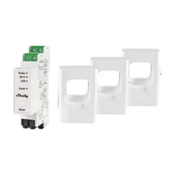 Shelly Pro 3EM-400 3-Phase Energy Meter, WiFi/Bluetooth