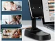 Telescopic Phone Stand with Bluetooth Speaker and Power Bank, Black